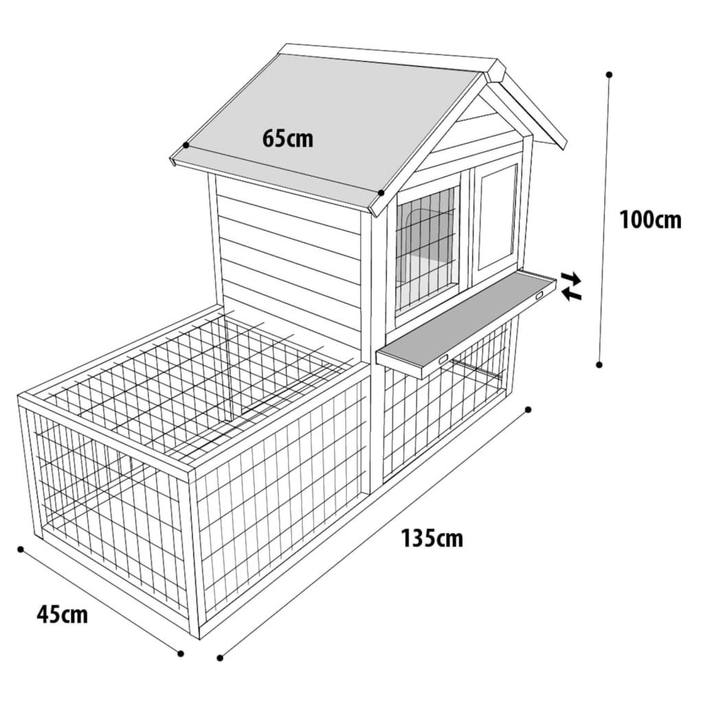 Cabane cage à lapin